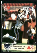 1992 Sport Decks NFL Playing Cards #8 of Hearts Anthony Miller