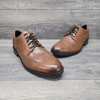 Cole Haan Men\'s Shoes Grand Plus Wingtip Dress Oxford British Tan Size 10 ($140) Cole Haan Men main image 4