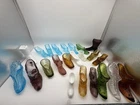 Lot of 23 Glass Slippers mix of Fenton and Unknown