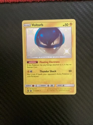 Voltorb SV13/SV94 Shiny Rare Hidden Fates Shiny Vault Pokemon Near Mint