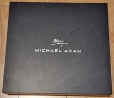 MICHAEL ARAM Silver Grey Black *Empty Box Only* inside marble pattern 9.5" x 10"
