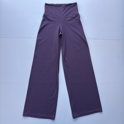 Athleta Elation Wide Leg Pant Size XS Purple High Rise Pull-On Stretch Yoga Soft