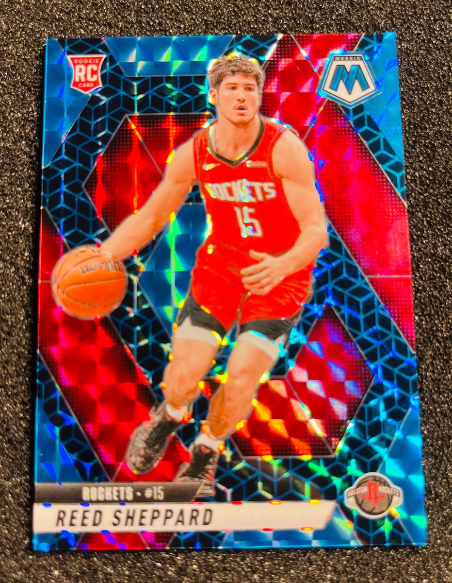 2024-25 Panini Mosaic Reed Sheppard #249 Blue Spectris FOTL Prizm RC Rookie /25