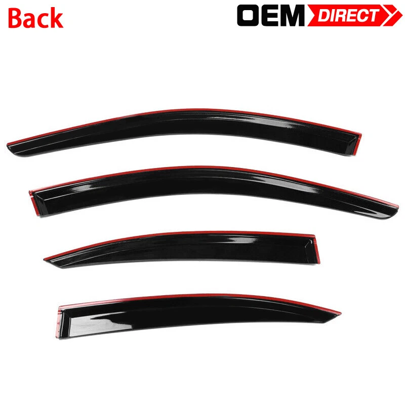 Se adapta a 06-13 Lexus IS250 IS350 08-14 IS F 4 PIEZAS Viseras Ventana Lluvia Parabrisas Sol Foto 3 de 4