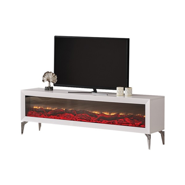 Kamin Elektrokamin Media Rtv Lowboard Tv StäNder Fernseher 199X41 Sideboard-image