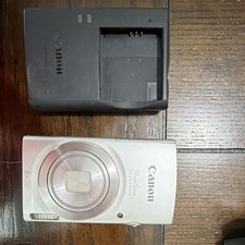 Canon PowerShot ELPH 180 20MP 8x Zoom Silver Digital Camera HD Video