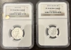 2010-S Proof Silver Roosevelt Dime & Jefferson Nickle - NGC PF 70 Ultra Cameo