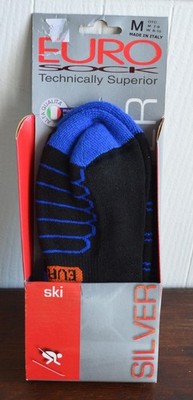 EURO Sock Ski Compression Silver size Medium NIP