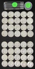 1957 P Washington Silver Quarter Roll - Circulated - 40 Coins - Actual Coins L17