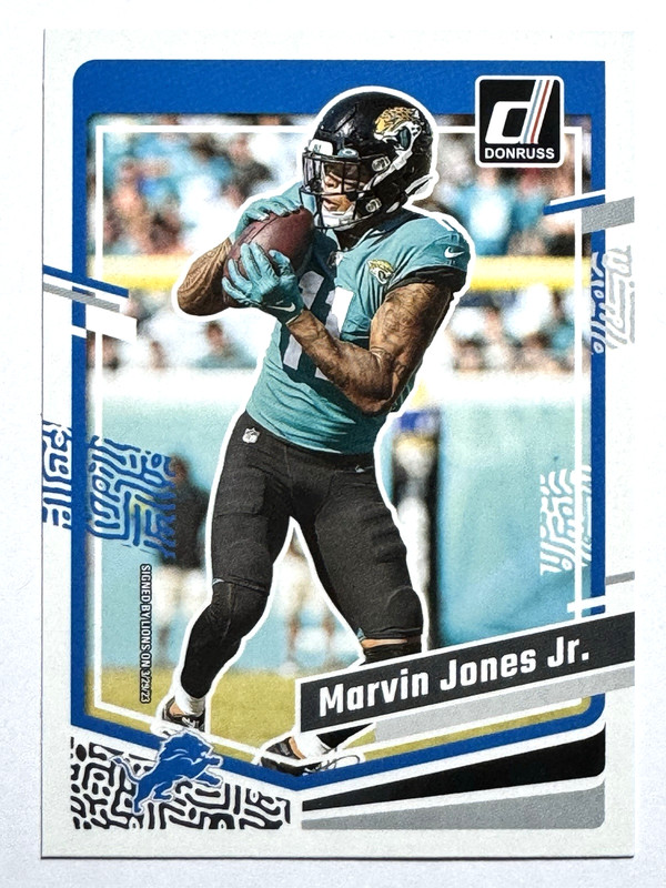 MARVIN JONES JR Jacksonville Jaguars/ Detroit Lions 2023 Donruss Card #102