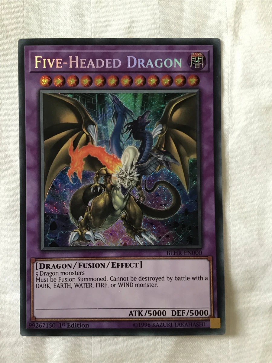 yugioh card 5 headed dragon Yugioh Five-Headed Link Dragon DUOV-EN007 Ultra Rare 1st Edition Near main image 1