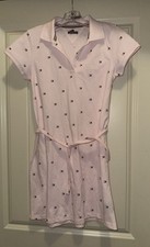Neu mit Etikett Mädchenkleid pastellrosa geknöpft Tommy Hilfiger Logo XL 16
