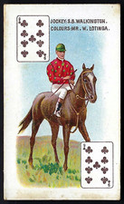 BRITISH AMERICAN (PLAIN) - JOCKEYS & OWNERS COLOURS - S B WALKINGTON, W LOTINGA