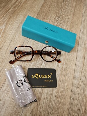GQUEEN Unisex Lesebrille rund/eckig flippiges Gestell Lesebrille verschiedene Stärken