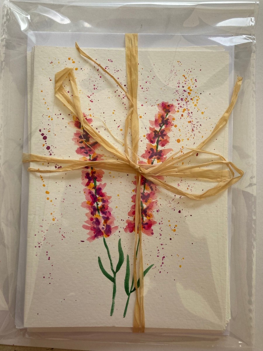 Floral Note Cards With Envelopes Embossed 5 X 7in, Set Of All Occasion ...