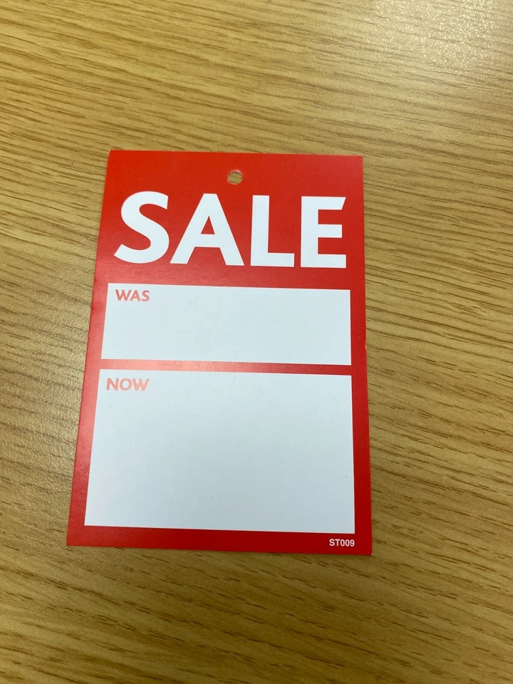 LGP RETAIL SALE SWING TICKET 75 X 110MM X 100 (ST009)