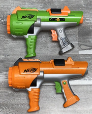 Lot 2 Nerf Blasters Guns Dart Tag Orange Gree...