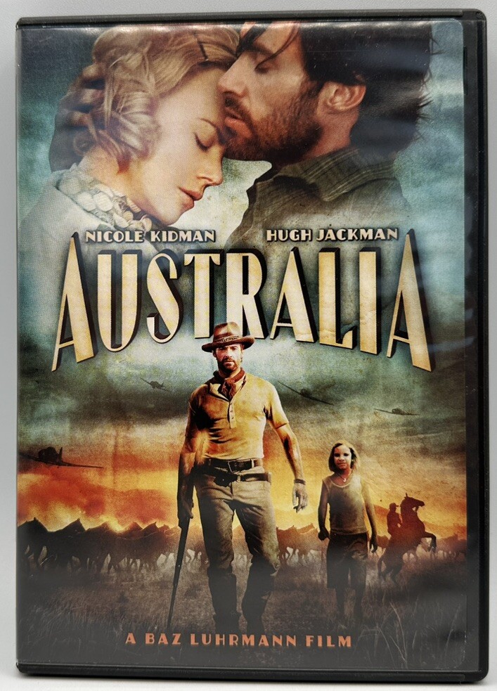 Australia DVD Widescreen Nicole Kidman & Hugh Jackman Bryan Brown Jack Thompson
