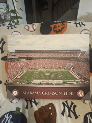 Alabama Crimson Tide Canvas. Bryant-Denny Stadium.