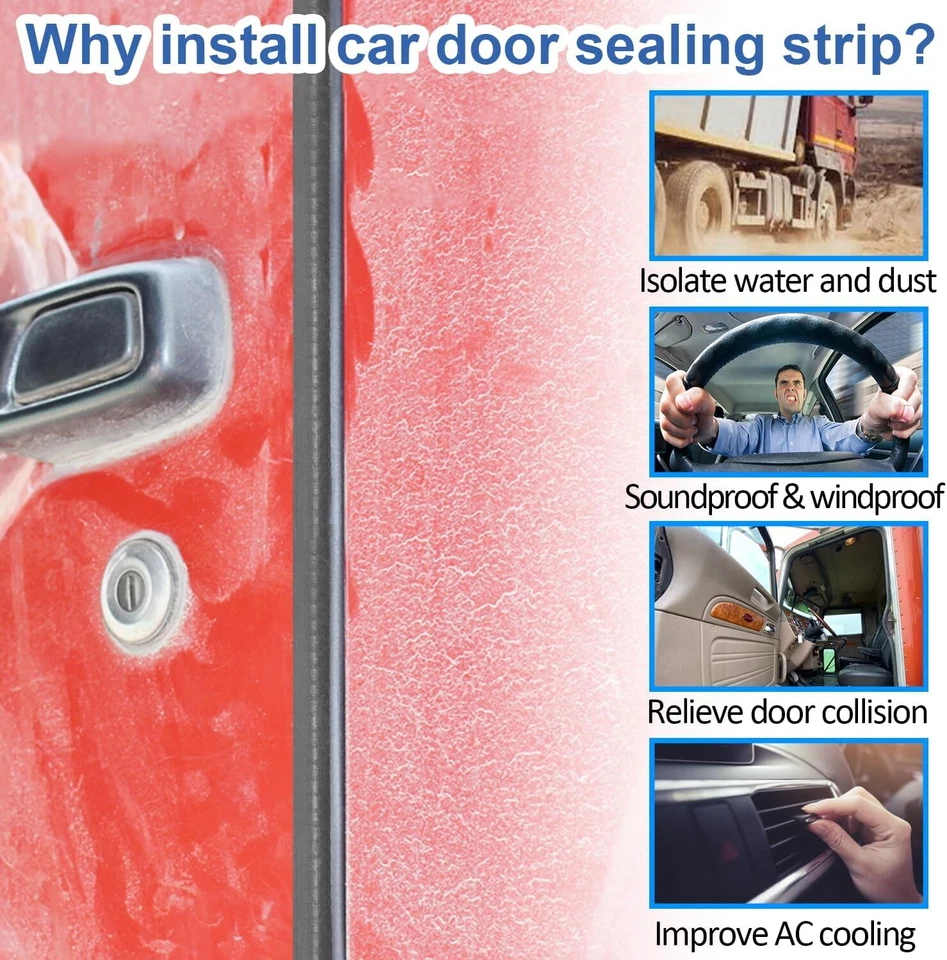 Sello de goma para puerta de cabina R60-6001-650 para Peterbilt 377 379 1986-2007 Foto 3 de 4