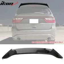 Fits 21-25 Dodge Durango IKON Style Rear Roof Spoiler Wing Lip Gloss Black ABS
