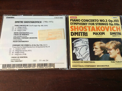 Schostakowitsch - Klavierkonzert 1 / Chamber Symphony [CD Album] Turovsky Dmitri