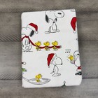 Pottery Barn Kids Peanut Snoopy Holiday Christmas (1) Pillowcase Flannel NWOT