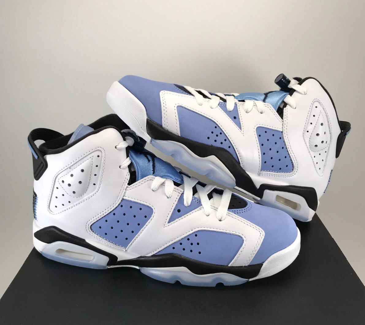 Nike Air Jordan 6 Retro UNC White GS Size 6.5Y/Wmns 8 NIB (384665-410)