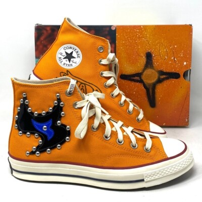 Converse x Come Tees Chuck 70 Shoes Orange Canvas Women's Sneakers High A01762C