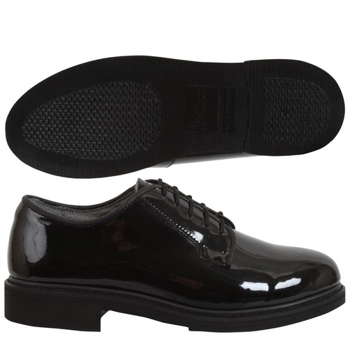 Rothco High Gloss Finish Military Uniform Oxford Leather Formal Shoes