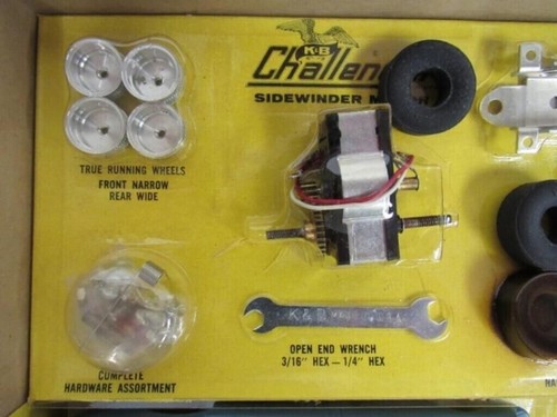 NUOVO K&B SHELBY COBRA GT SLOT CAR RACING KIT SCALA 1:25 CHALLENGER SIDEWINDER NUOVO CON SCATOLA - Foto 3 di 17