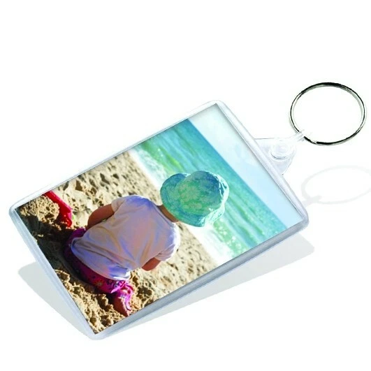 XL IA02 Key Rings - Wallet clear acrylic fobs made in the UK 73x51mm inserts - Image 2 of 3