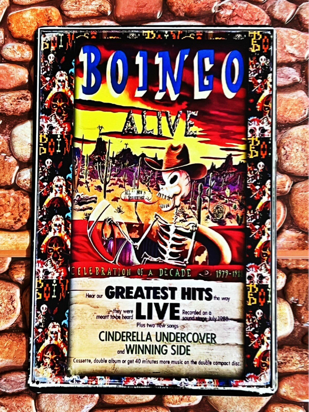 OINGO BOINGO ALIVE CONCERT TIN POSTER