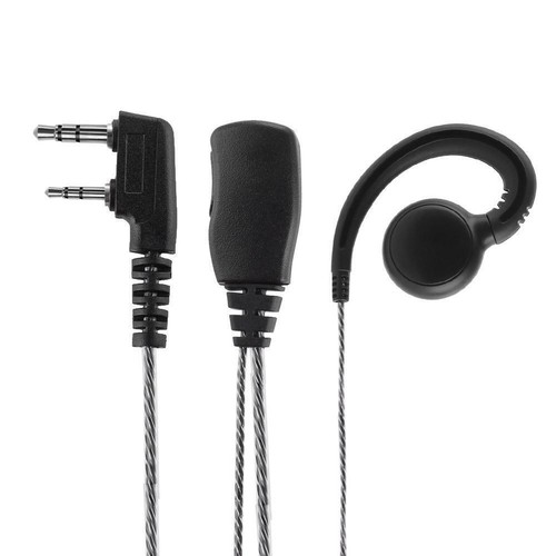 2pcs 180 Swivel Earpiece Earhook with Mic and PTT for Kenwood 2 Way Radio - Zdjęcie 2 z 6