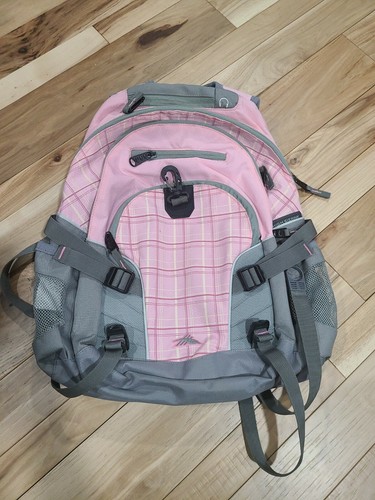 High Sierra Gray \u0026 Pink Backpack with 