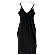 LBD Little Black Dress Leith Bodycon Strappy Midi Coquette Feminine Going Out S