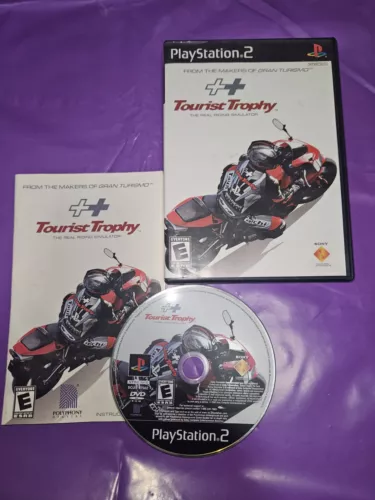 Tourist Trophy PS2 CIB Play Station 2 Complete Video Game With Manual Works ****