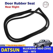 For Datsun Bluebird 512 4D Sedan 1967-72 Weatherstrip Door Rubber Rear LH Z09