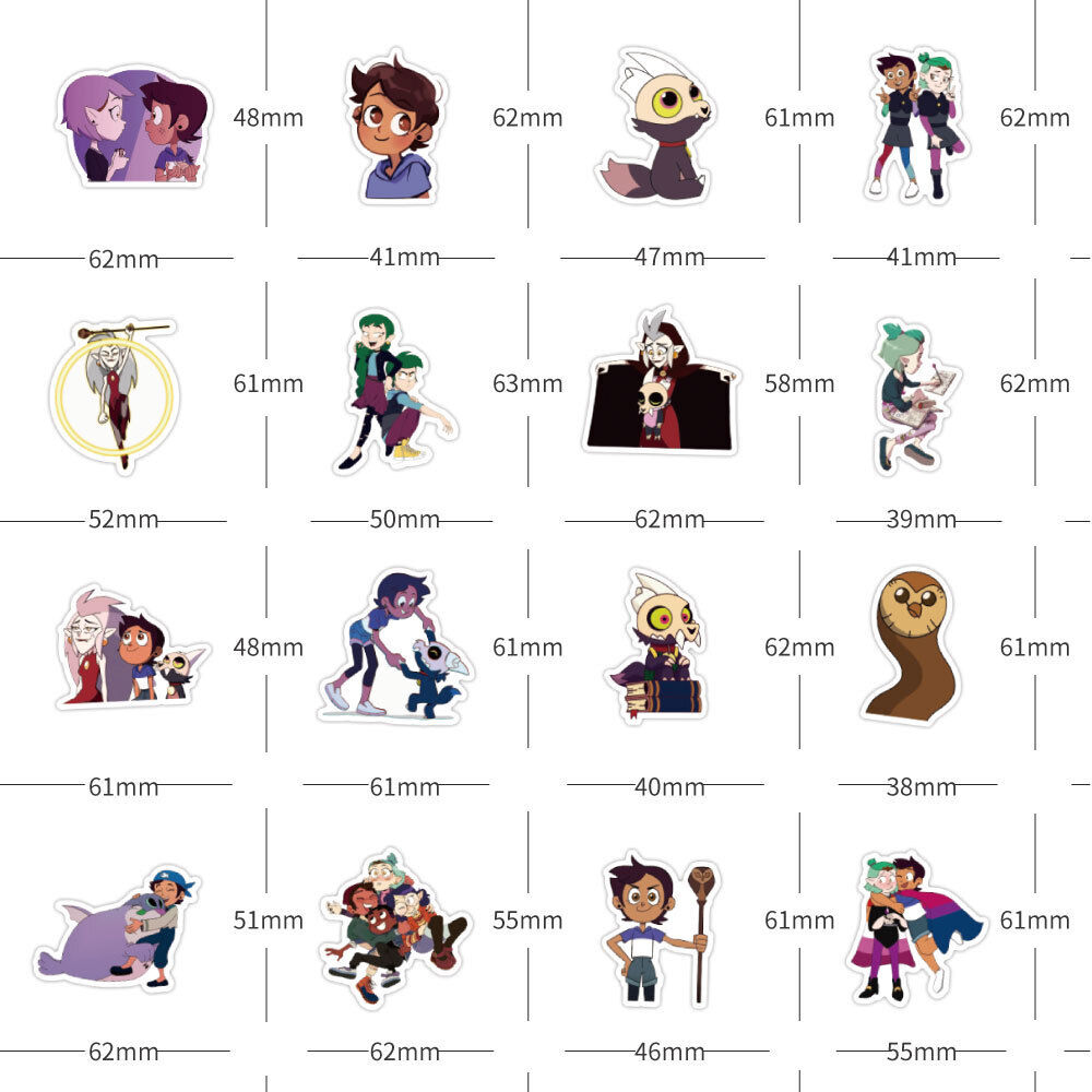 The Owl House Characters Sticker Sheet 