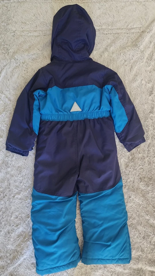 L.L. Traje de nieve Bean Kids Cold Buster 4T azul aislante puños de crecimiento con capucha Foto 2 de 4