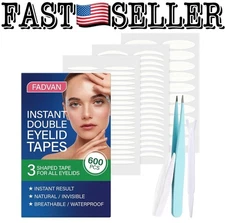 Fadvan Eyelid Lifter Strips Invisible Tape for Hooded Droopy Mono, 600Pcs