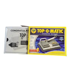 New Top-O-Matic Cigarette Rolling Machine NOS w Plastic Cigarette Box