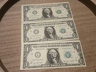 One Dollar Bill $1 Error Series 2021 In Sequence Miscut Misprint Off Center Note — photo 5