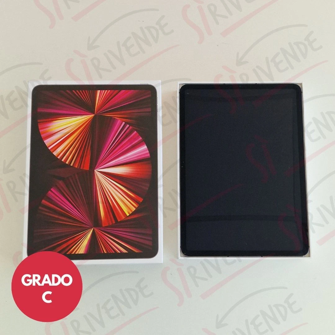 APPLE IPAD PRO 11″ 3° GEN. WIFI + 5G 256GB ⚫ GRIGIO 🔋BATTERIA 90%+ 🔤GRADI B,C
