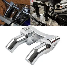 3.5" Handlebar Riser & Top Clamp Fit Harley Fat Boy Heritage Softail FXST FLSTN
