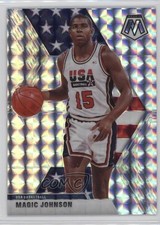 2019-20 Panini Mosaic USA Basketball Silver Prizm Magic Johnson #255 HOF 2k3