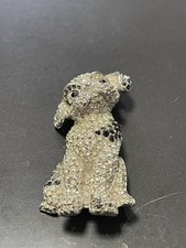 Vintage Swarovski Silver Dog Pup Brooch Crystal Rhinestone Pin 1.25”