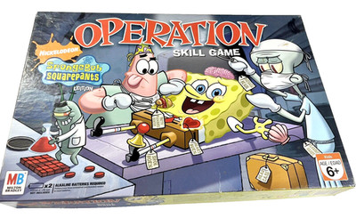 2007 SpongeBob Squarepants Edition OPERATION Skill Game by MB Milton Bradley