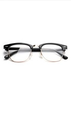 Clear Lens Glasses Classic Retro Horn Rim Men Women Nerd Fashion Eyewear UV 100 
