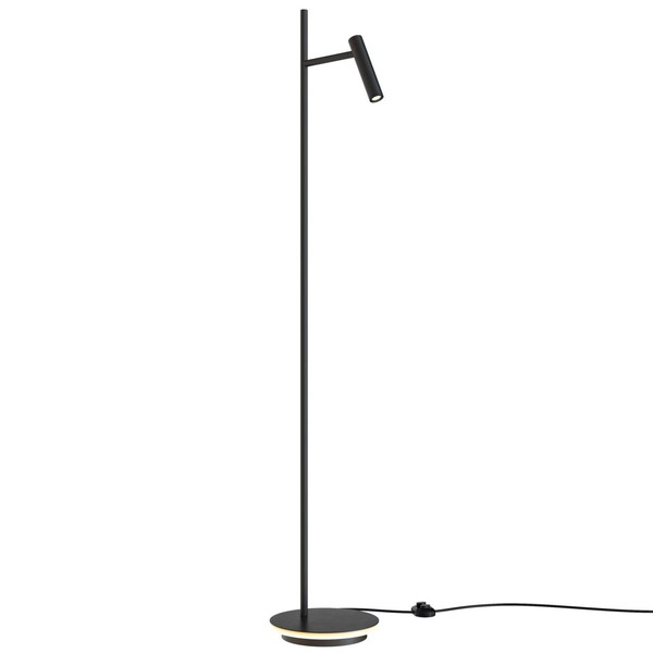 Led Stehleuchte Metall Warmweiß 3000 K 139 Cm Schwarz Stehlampe Wohnzimmer-image